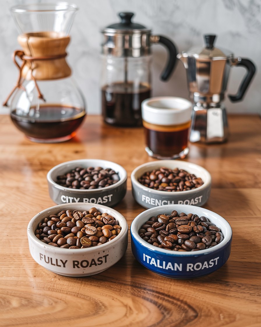 Guide to Common Coffee Roasts City, Full City, French, Italian
